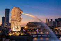 Merlion Park Singapura / AI Gemini